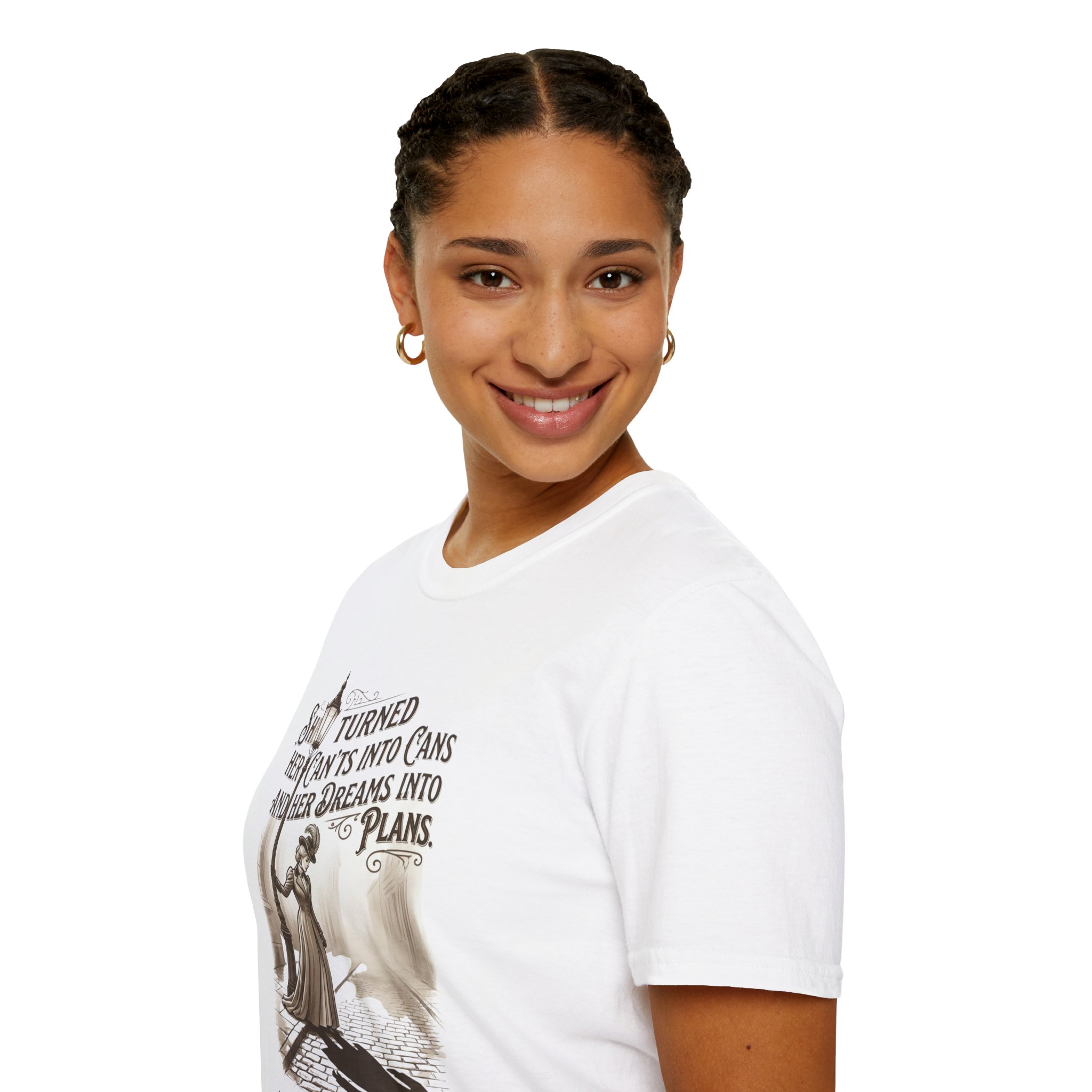 She turned her Can'ts into Cans and Her Dreams into Plans Inspirational T-Shirt - Image 6