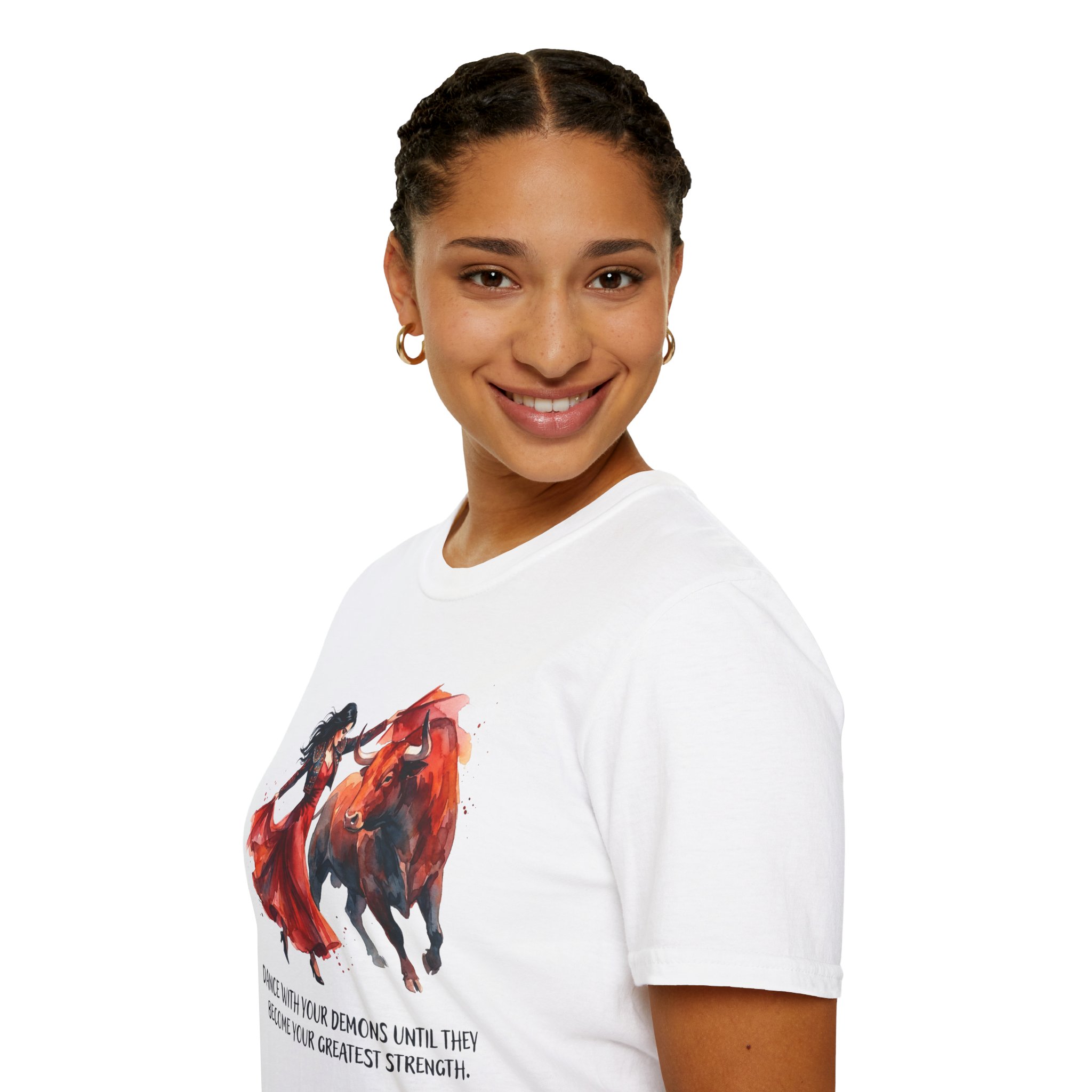 Dance With Your Demons Until They Become Your Biggest Strength Inspirational T-Shirt - Image 6