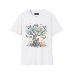 We Are One With Life Watercolor Inspirational T-Shirt