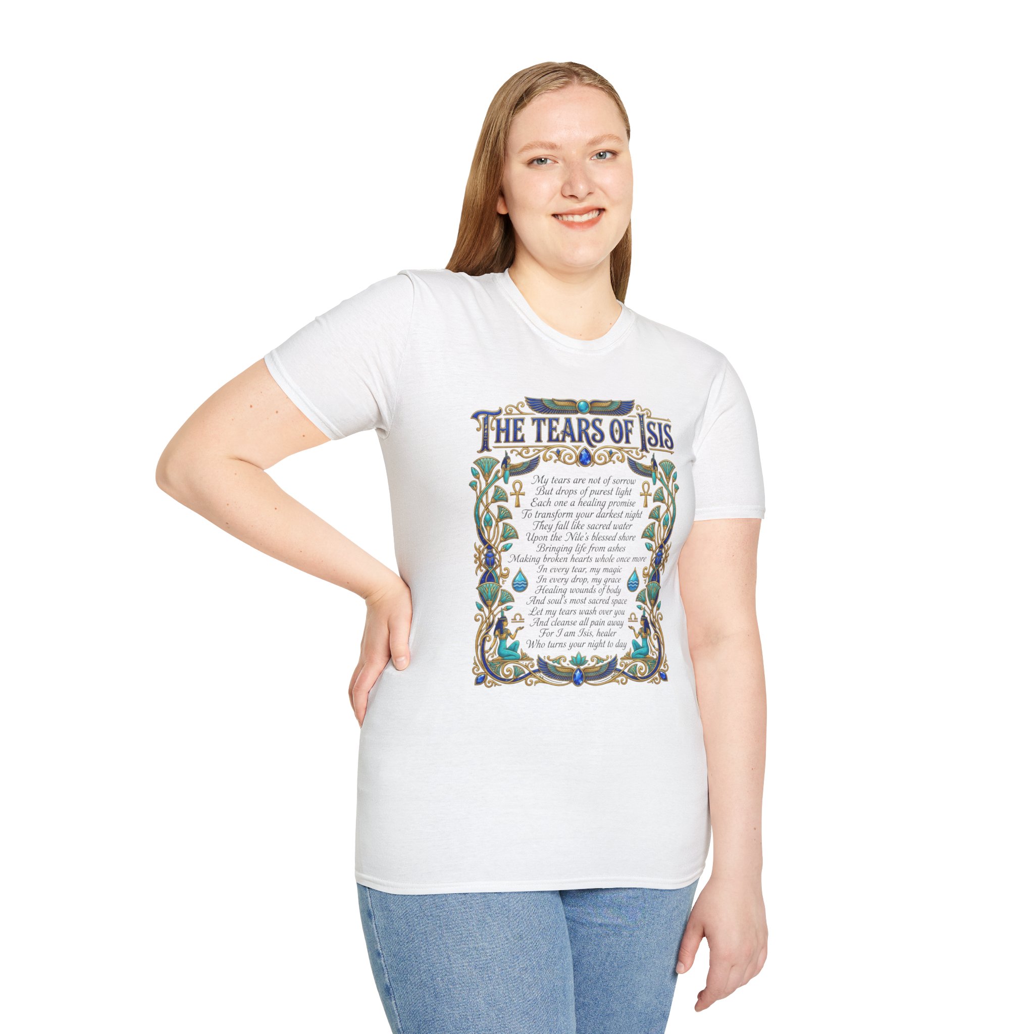 The Tears of Isis Poem Inspirational T-Shirt - Image 5