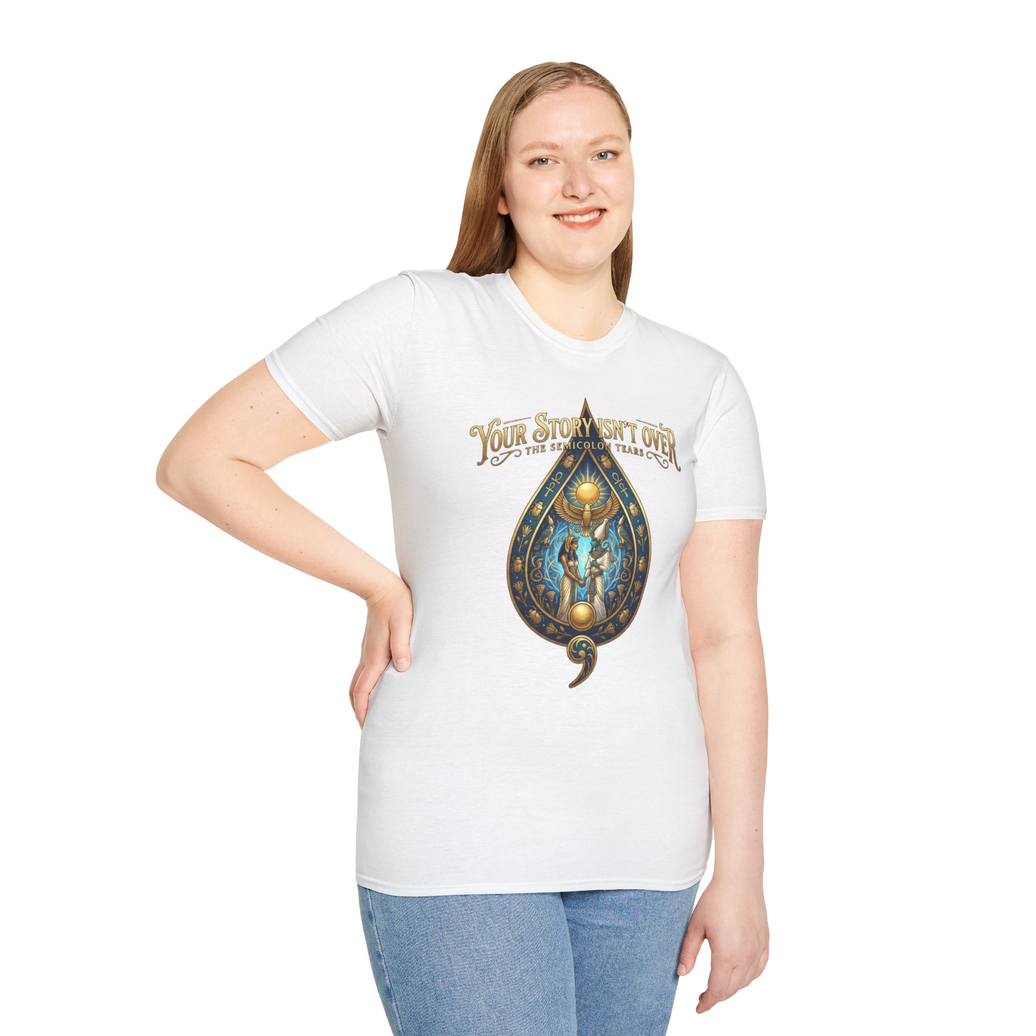 Your Story Isn't Over Isis and Osiris Inspirational Ancient Egyptian T-Shirt - Image 9